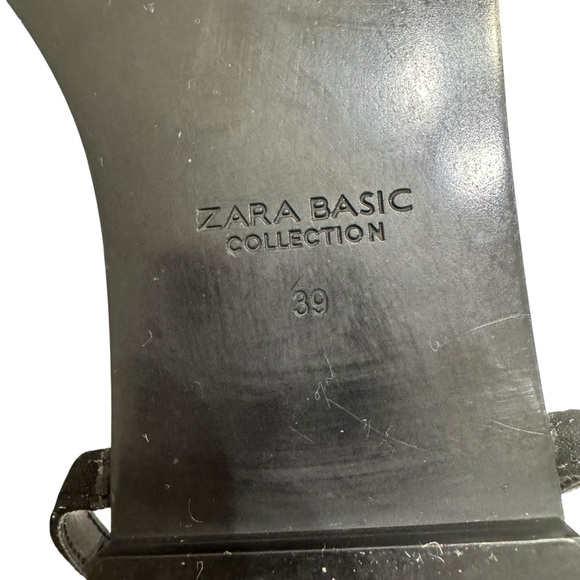 Zara Basic Collection Pom Pom Strappy Flat‎ Sandals Sz 8, - Picture 7 of 8